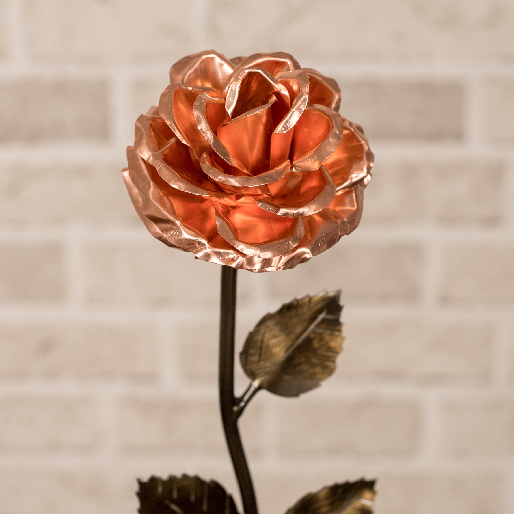 Copper Rose - 7th Anniversary Personalized Wedding Gift Decor Gift