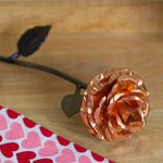 Copper Rose - 7th Anniversary Personalized Wedding Gift Decor Gift