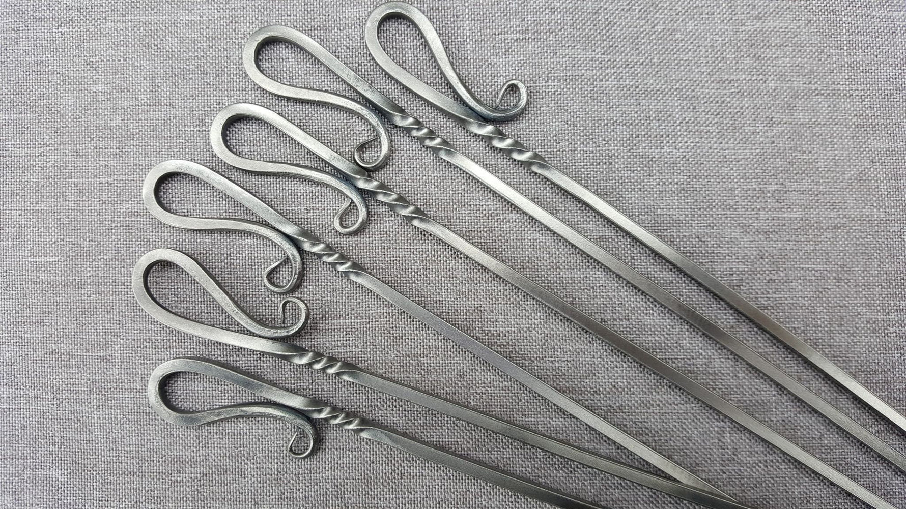 Metal Shish Kabob Skewer Set Home Accessary