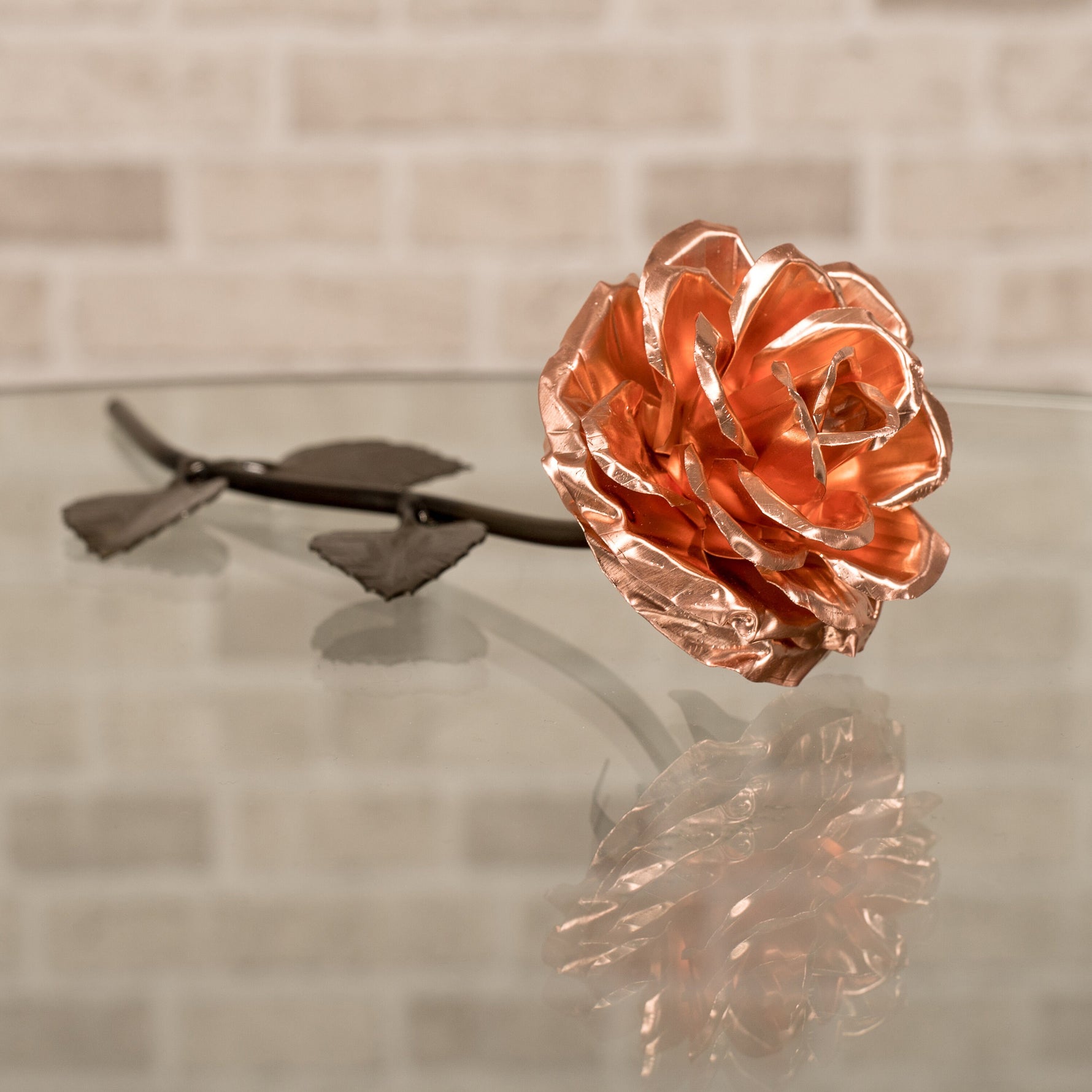 Copper Rose - 7th Anniversary Personalized Wedding Gift Decor Gift