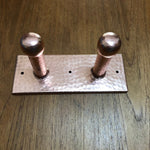 Hammered Copper Double Hook Home Accessary