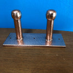 Hammered Copper Double Hook Home Accessary