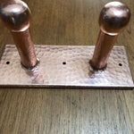 Hammered Copper Double Hook Home Accessary