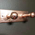 Hammered Copper Double Hook Home Accessary