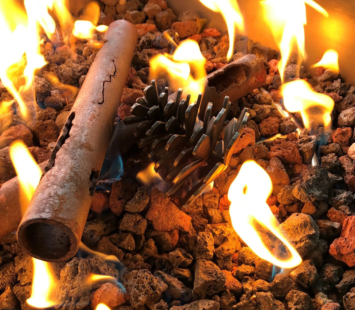 Metal Fire Pit Pinecone - Old West Iron