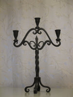 Hand Forged Iron CandlestickHolder Baroque Style Candle Holders Home Accessary
