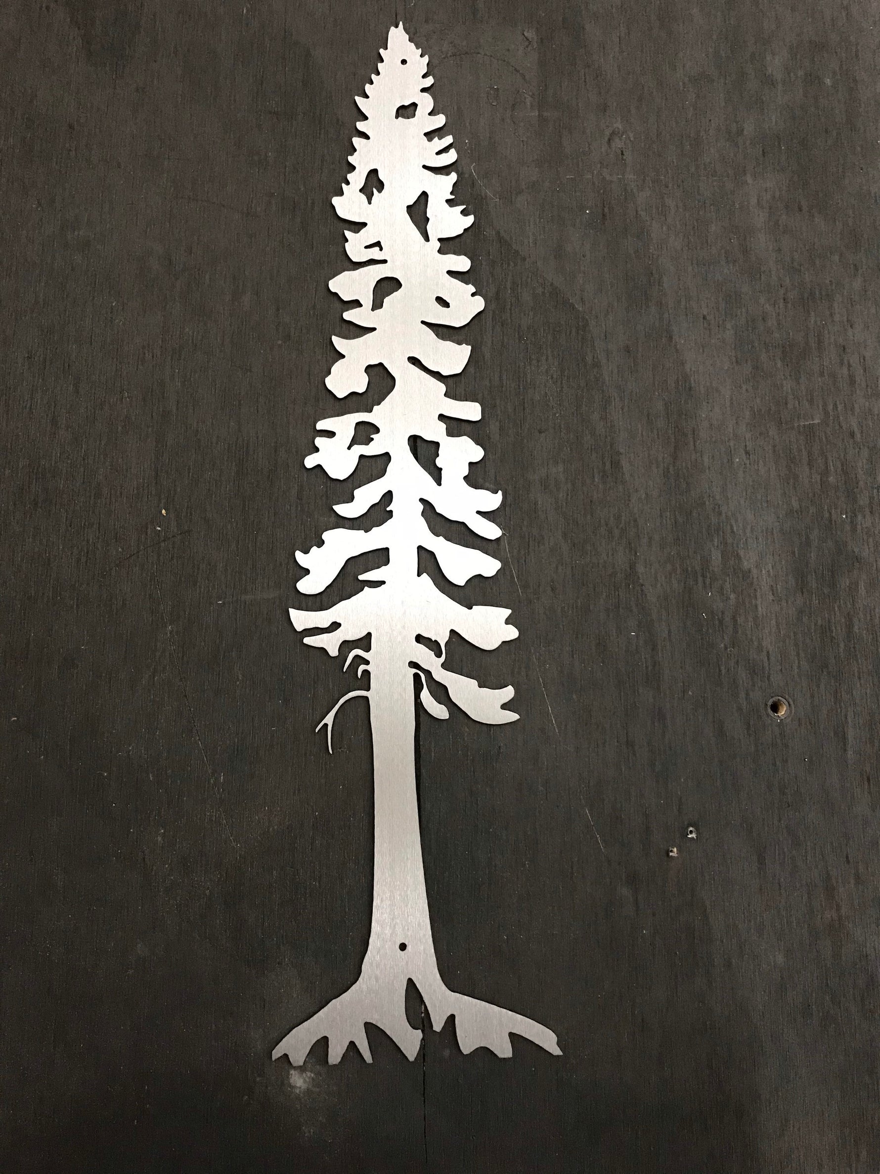Metal Pine Tree Wall Art