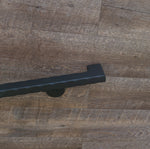 2" x 1" Hammered Flat Bar Wrought Iron Handrail Handrails & Railing Systems Handrail