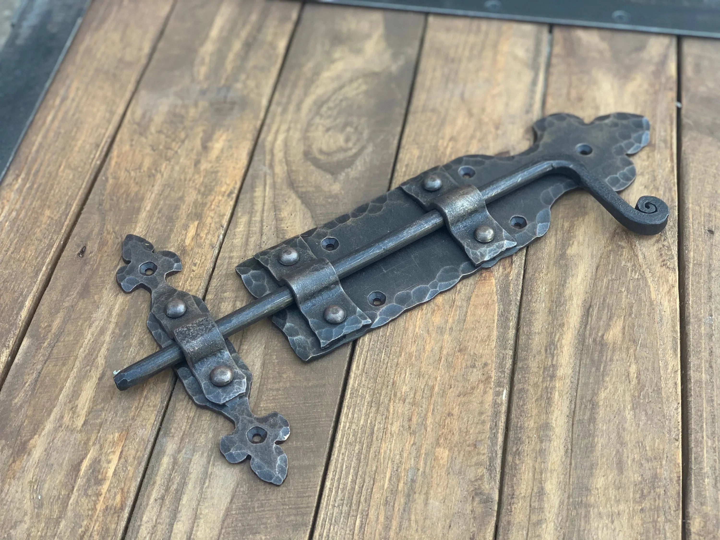 Hand Forged Wrought Iron Latch - Old West Iron