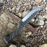 Fossil Drop Point Railroad Spike Knife Hunting & Survival Knives Knife