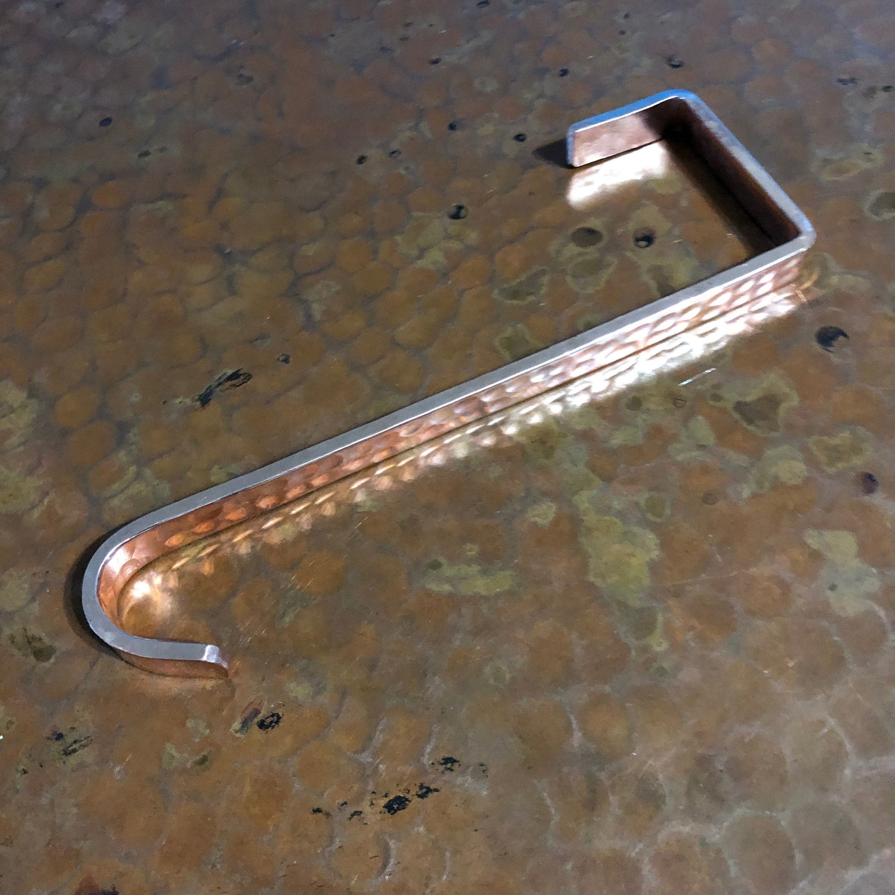 Handcrafted Copper Utility Over the Door Hook Home Accessary