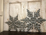 Set of 3 Corrugated metal snowflakes Seasonal & Holiday Decorations