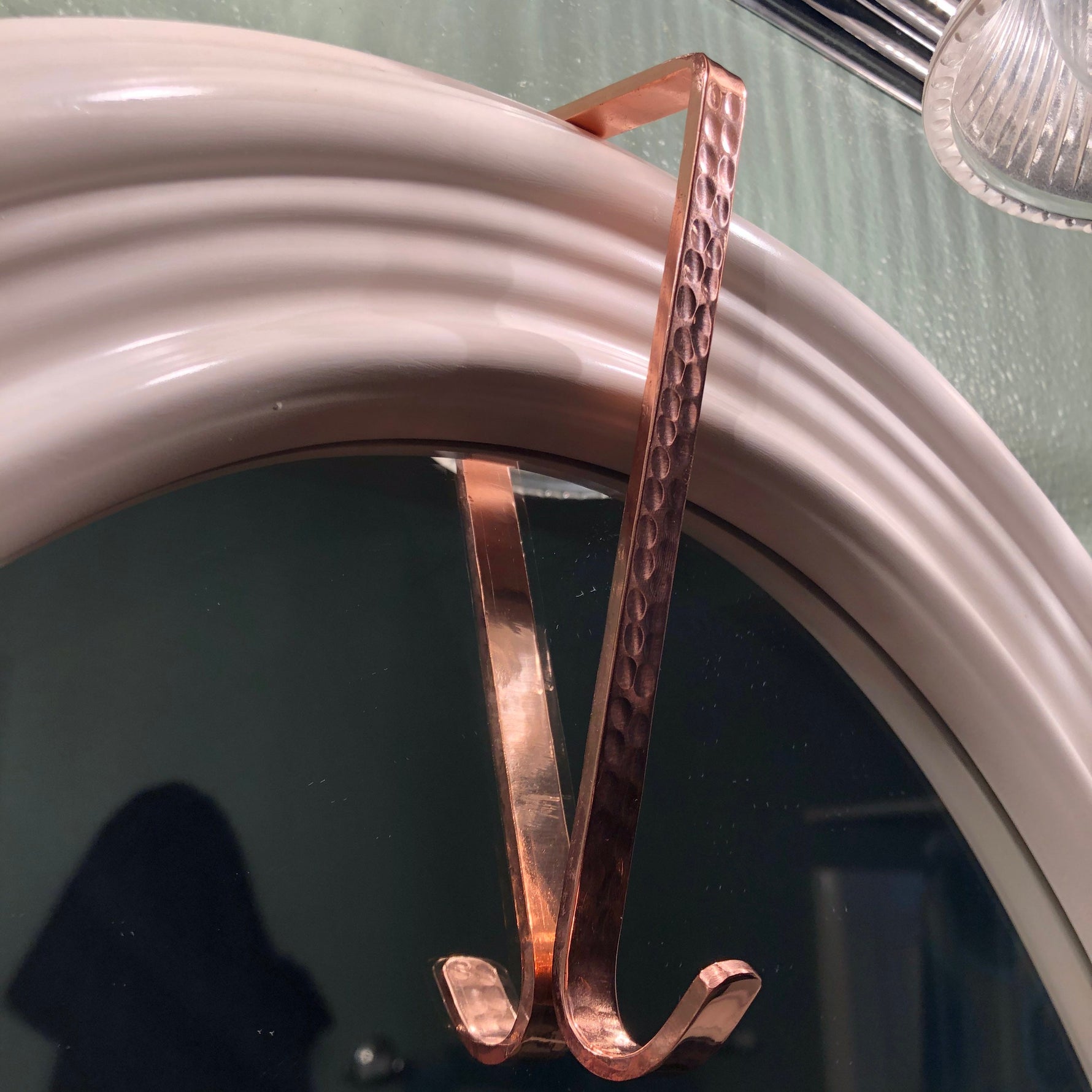 Handcrafted Copper Utility Over the Door Hook Home Accessary