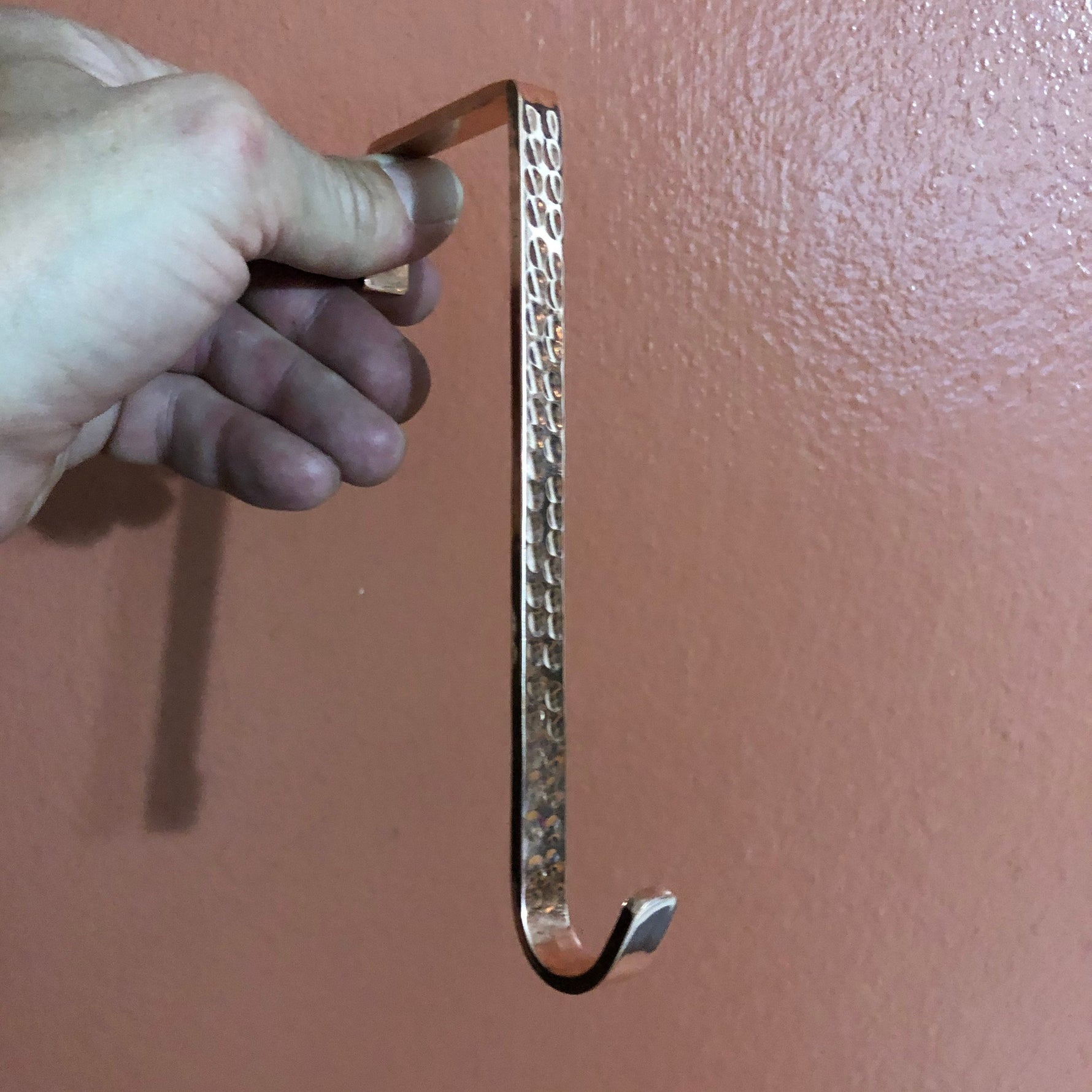 Handcrafted Copper Utility Over the Door Hook Home Accessary