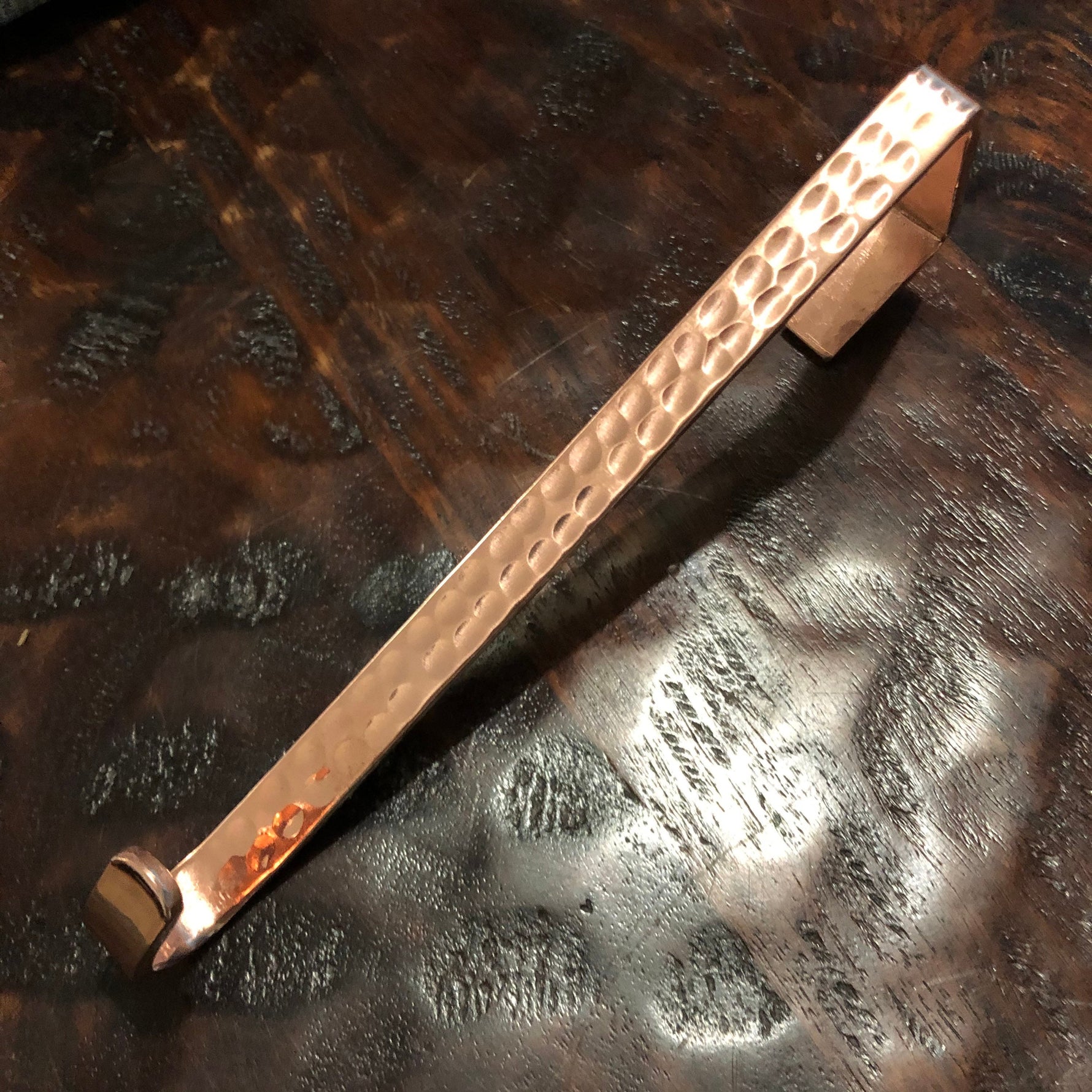 Handcrafted Copper Utility Over the Door Hook Home Accessary