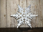 Set of 3 Corrugated metal snowflakes Seasonal & Holiday Decorations