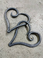 Hand Forged Linked Hearts Misc