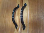 Hand Forged Twisted Iron Cabinet Handle Cabinet Knobs & Handles Door & Furniture