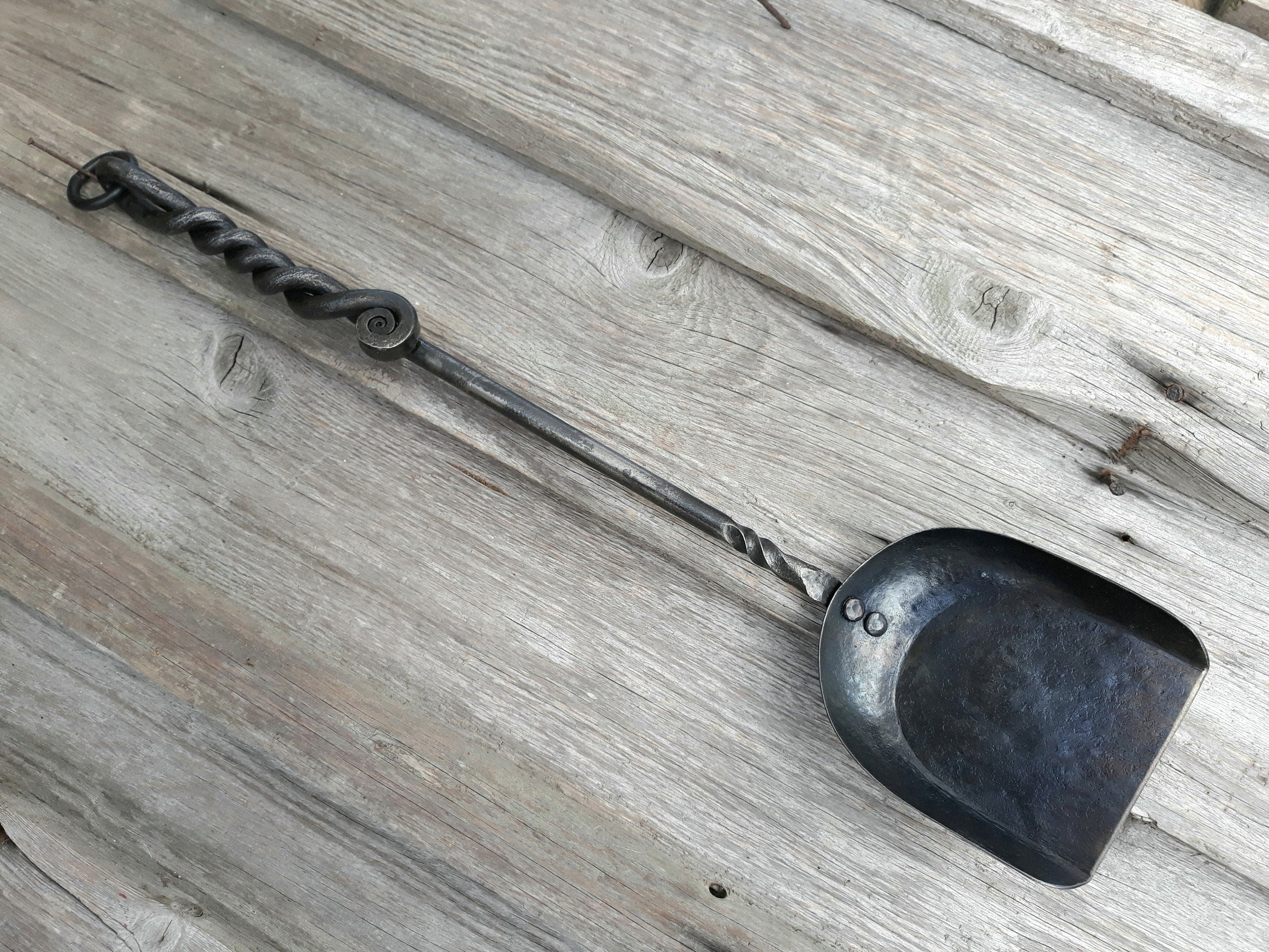 Hand Forged Fireplace Shovel 560mm Fireplace Tools Home Accessary