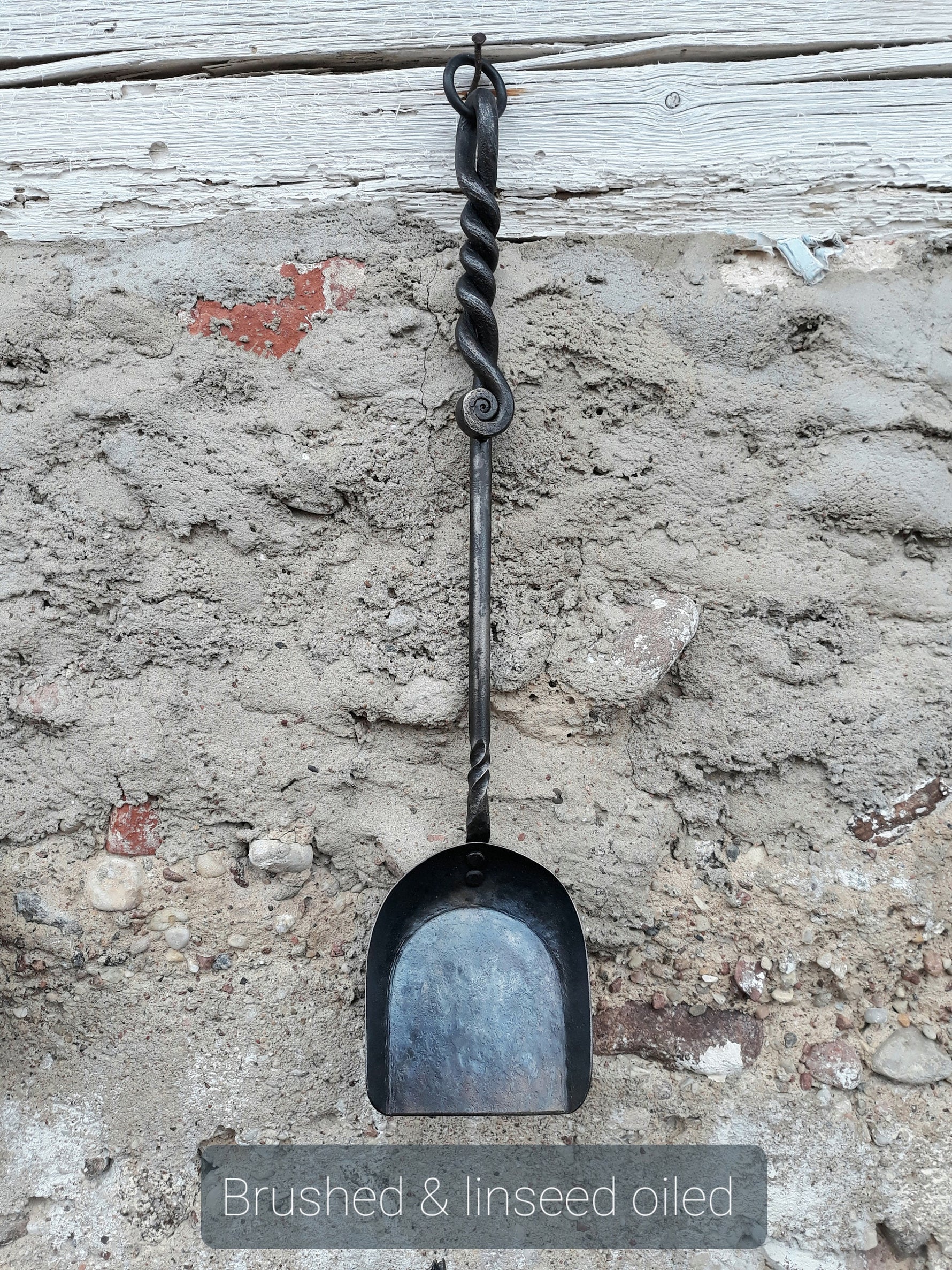 Hand Forged Fireplace Shovel 560mm Fireplace Tools Home Accessary