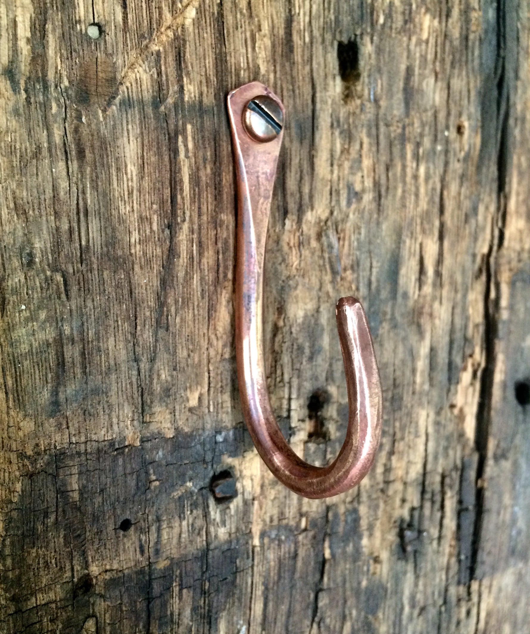 Forged Copper Utility Hook Home Accessary