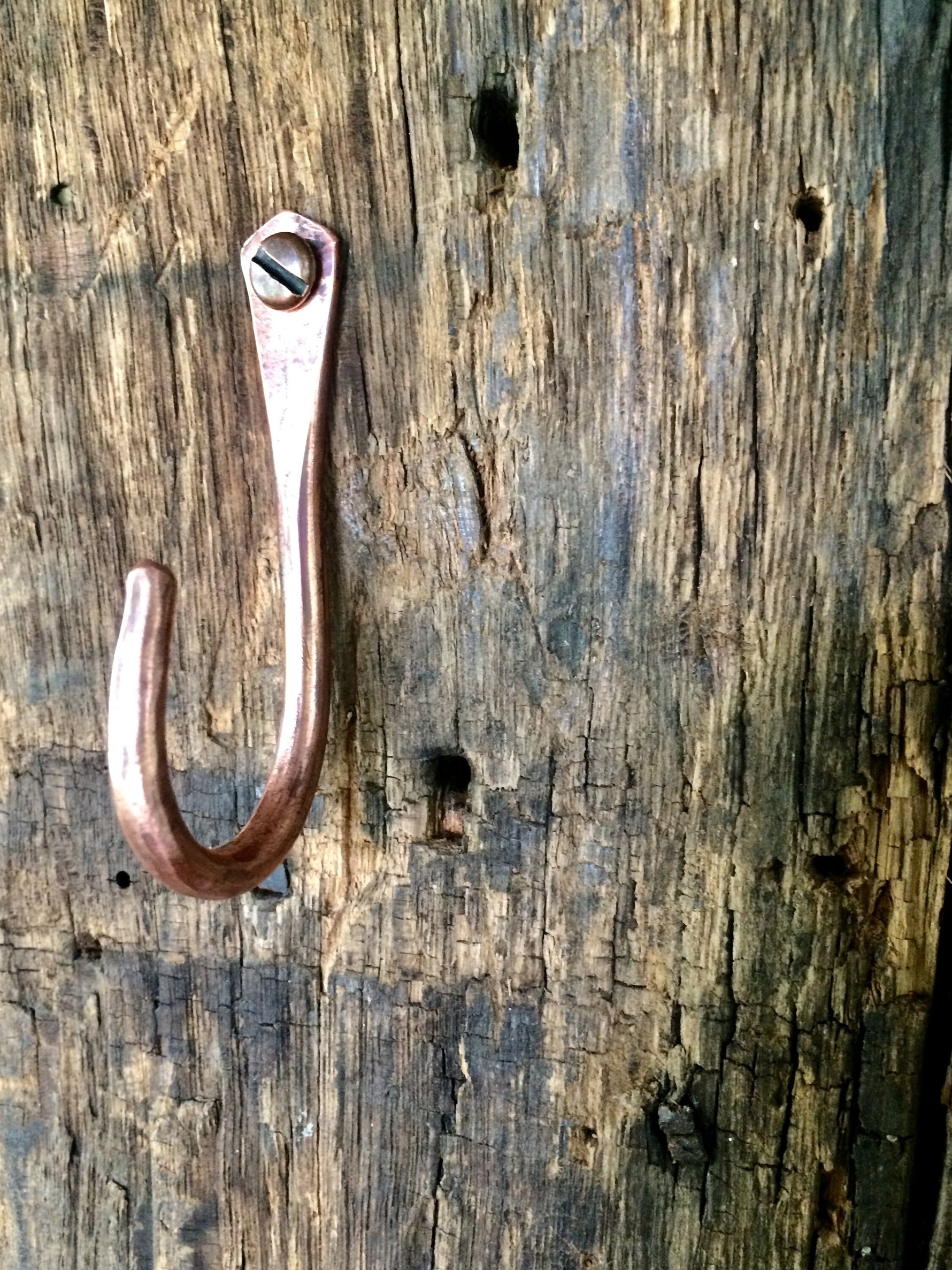 Forged Copper Utility Hook Home Accessary