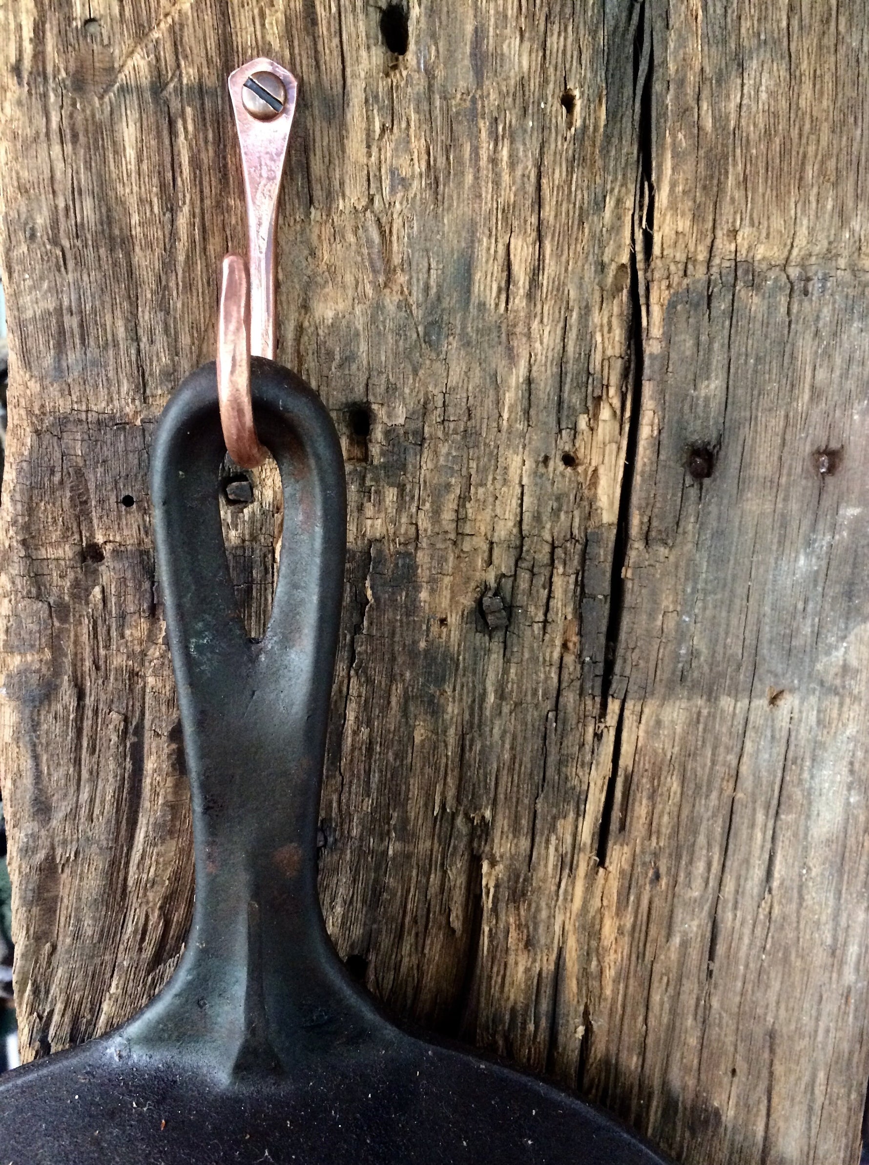 Forged Copper Utility Hook Home Accessary
