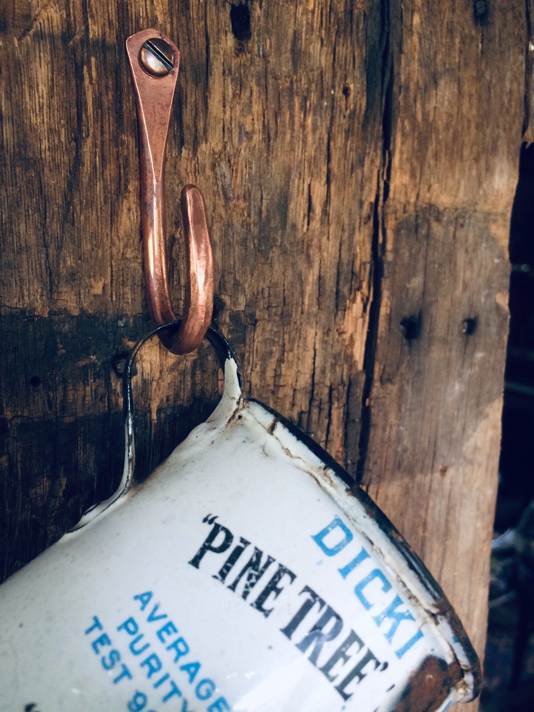 Forged Copper Utility Hook Home Accessary