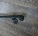 Hand Forged Molded Wrought Iron Handrail with Scrolled End Handrails & Railing Systems Handrail