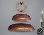 Antique Zamak Copper Drawer Pulls Door Hardware