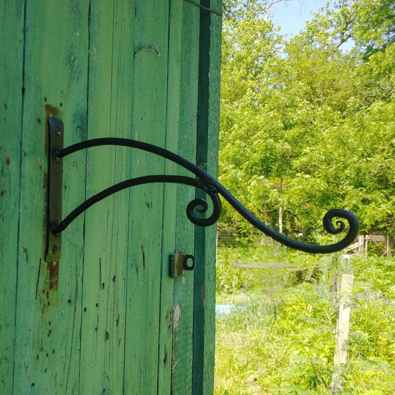 Hand Forged Plant Hanger, design no. 9, Custom Made