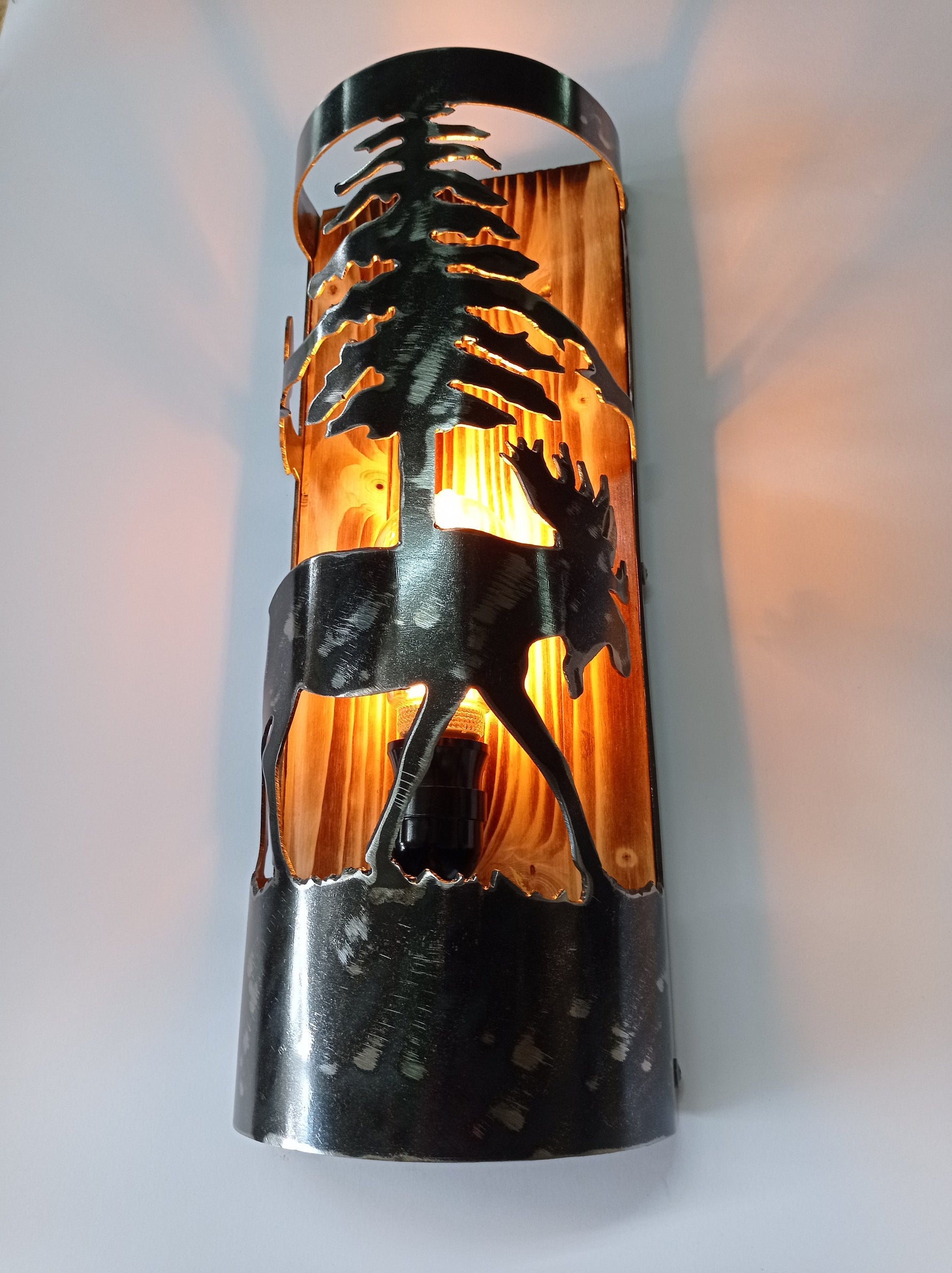 Rustic Moose wall light Wall Light Fixtures Lighting