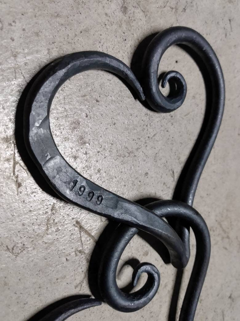 Hand Forged Linked Hearts Misc