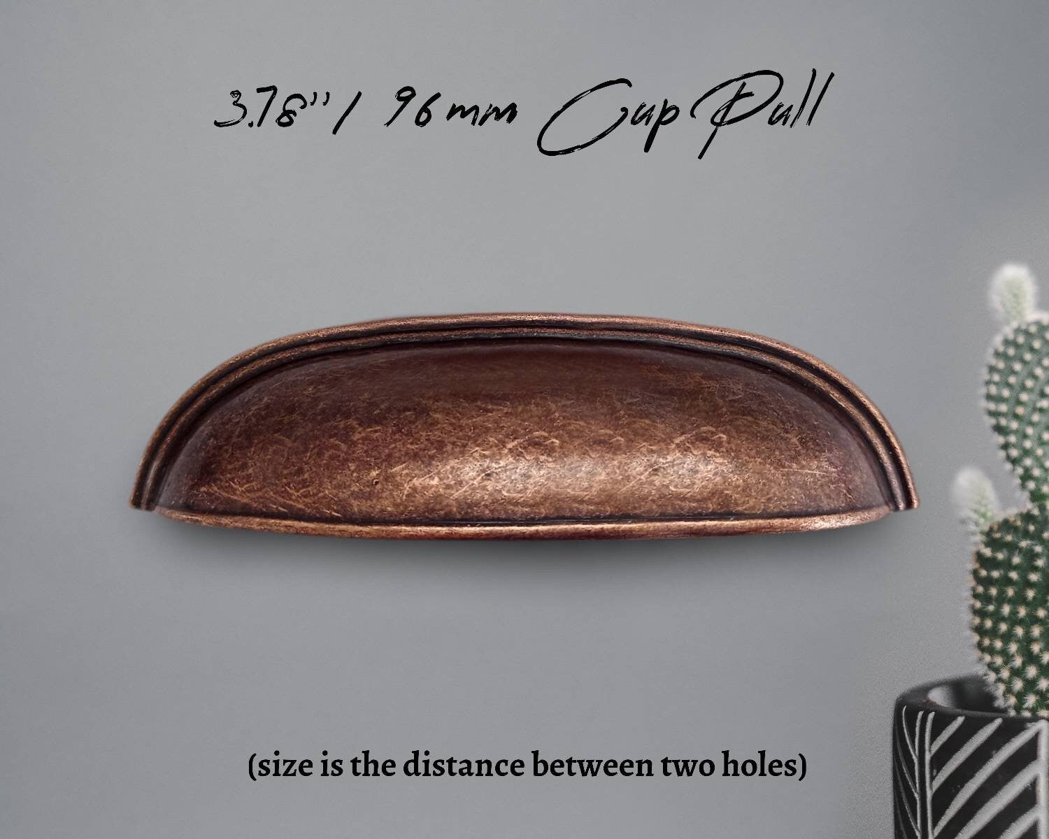 Antique Zamak Copper Drawer Pulls Door Hardware