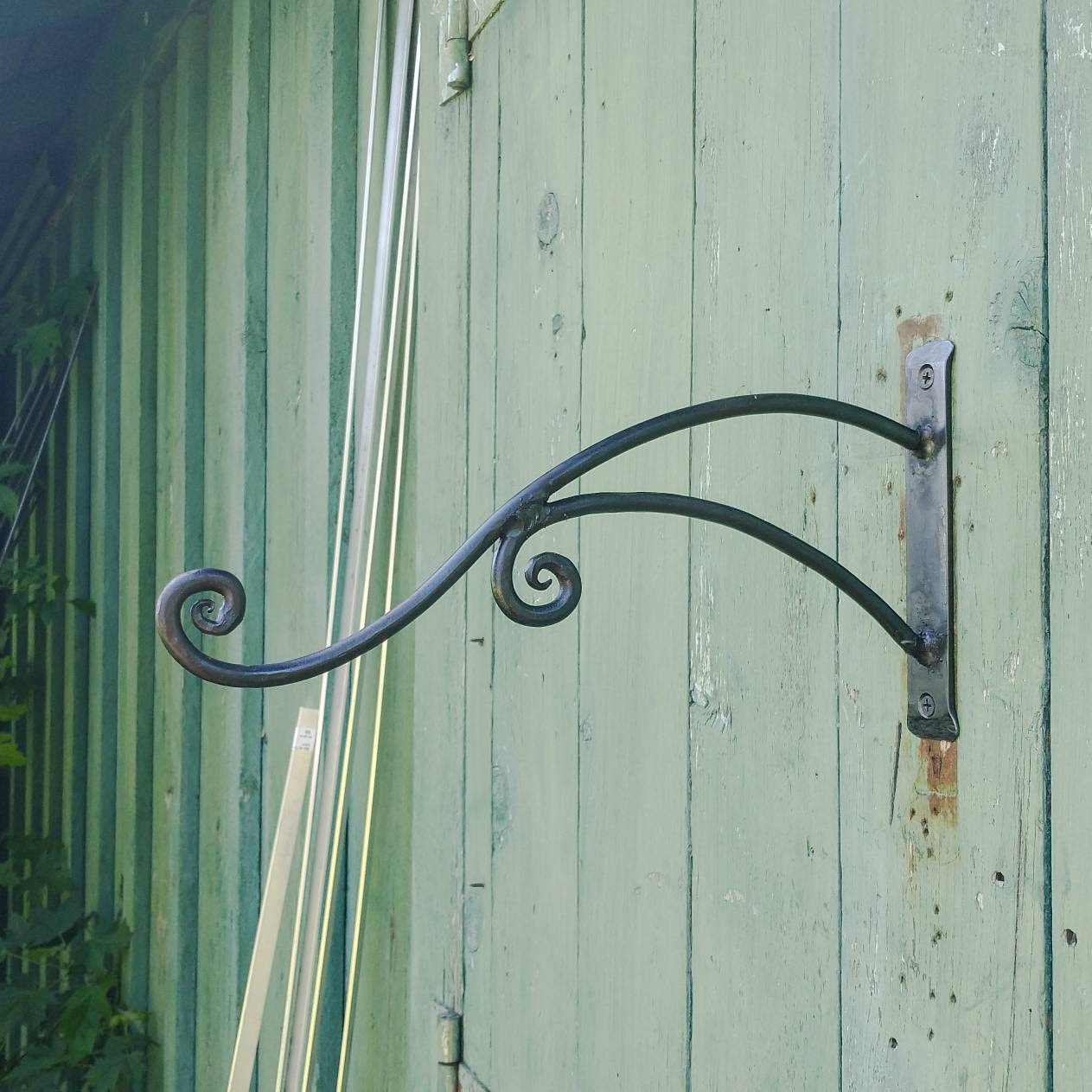 Hand Forged Plant Hanger, design no. 9, Custom Made