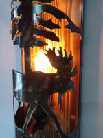 Rustic Moose wall light Wall Light Fixtures Lighting