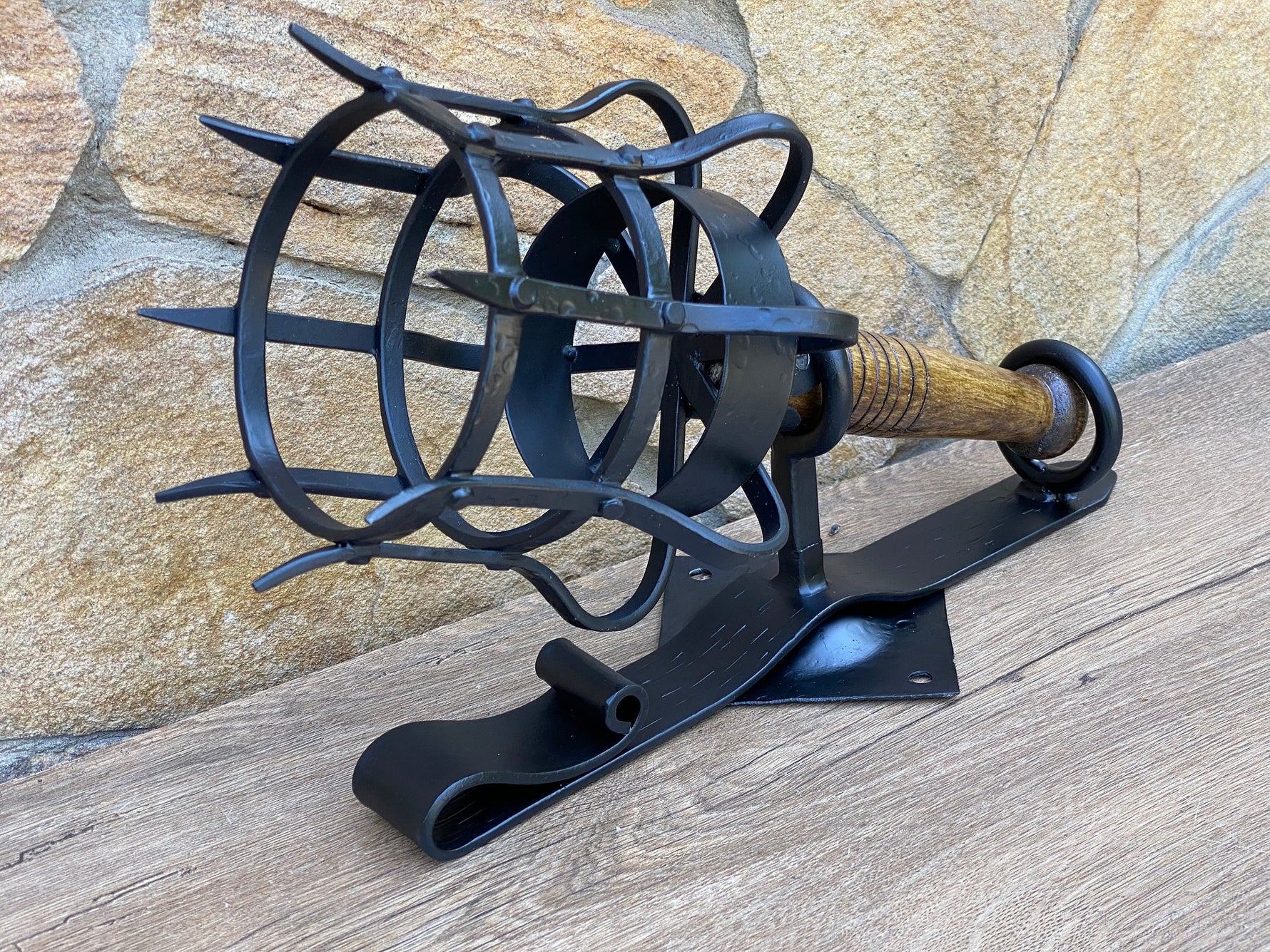 Medieval torch for Candle or Solar Light Tiki Torches & Oil Lamps Gift