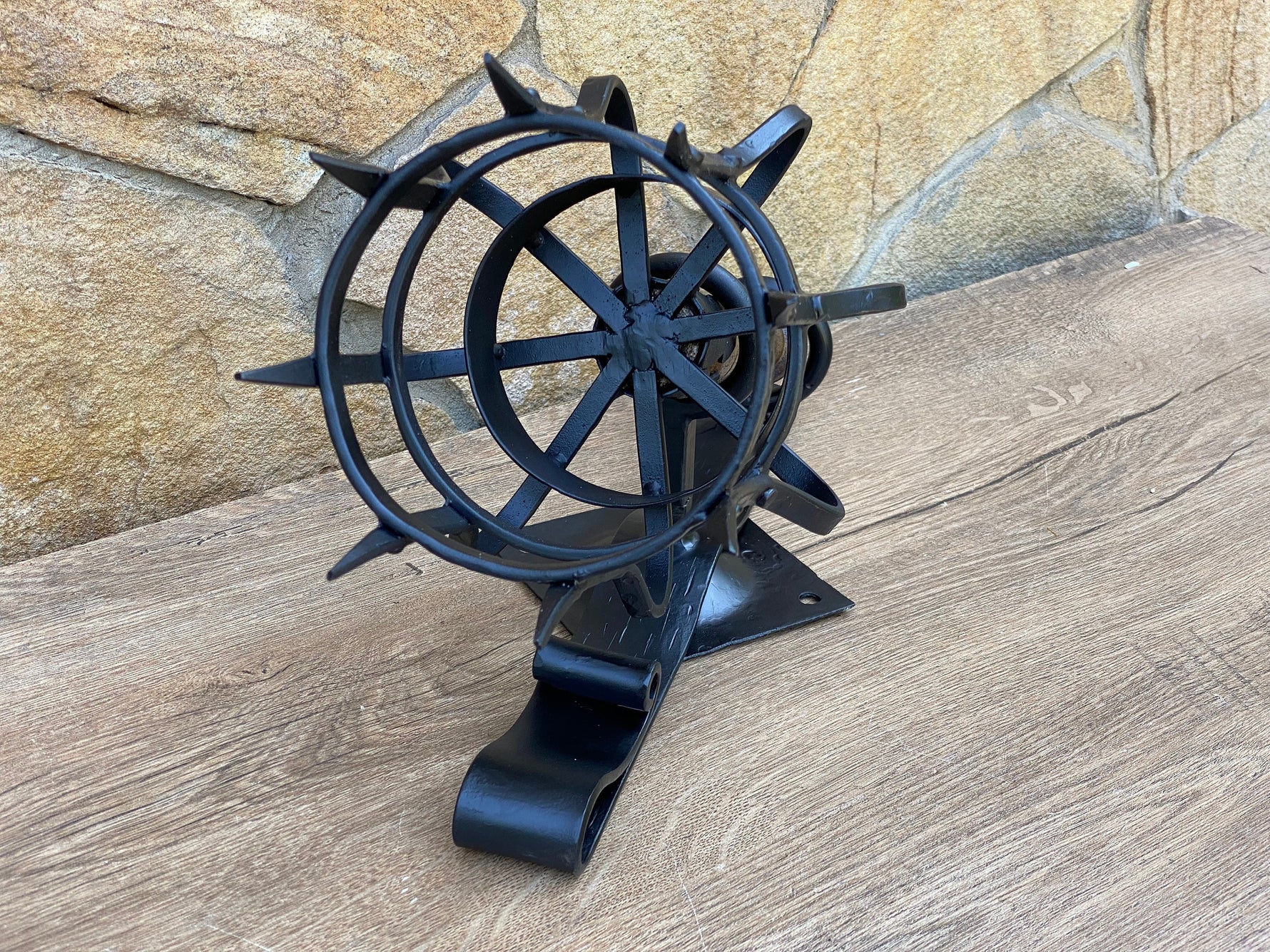 Medieval torch for Candle or Solar Light Tiki Torches & Oil Lamps Gift