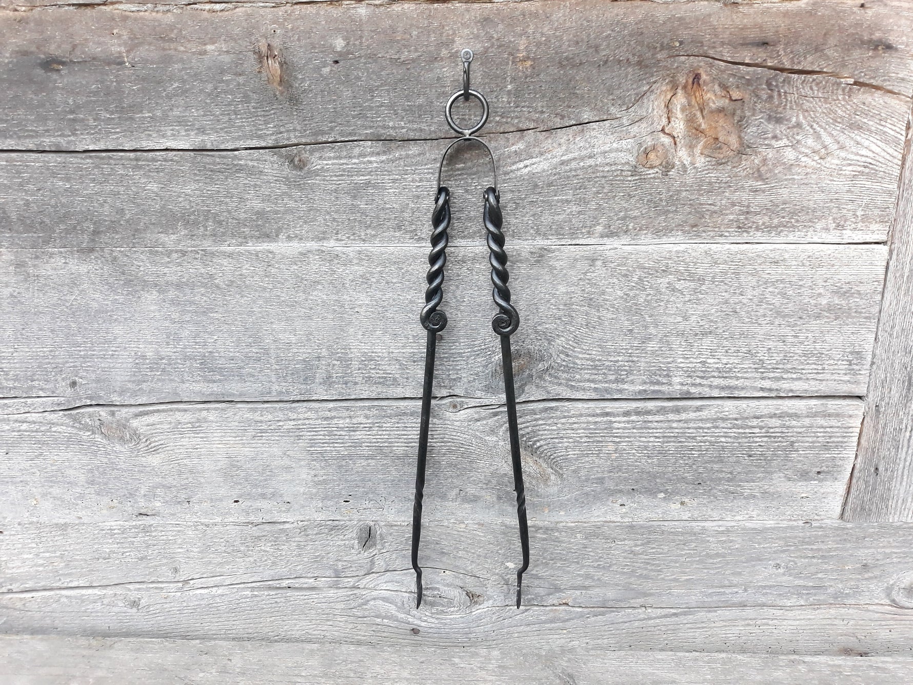 Hand Forged Charcoal Tongs Tongs Miscellaneous