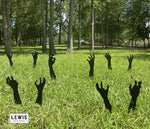 Zombie Hands Metal Yard Stakes Holiday Ornaments Halloween