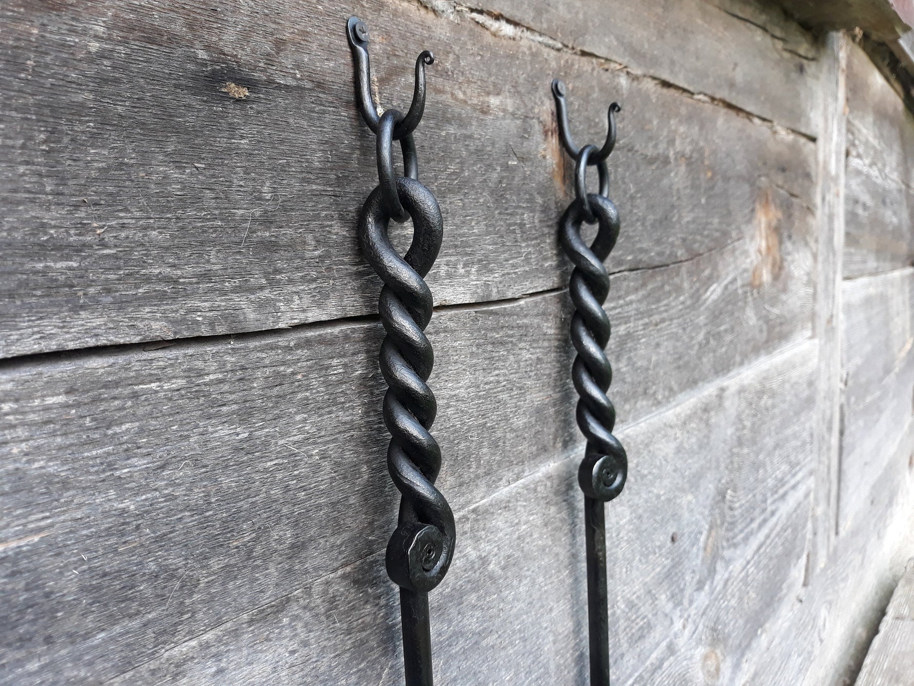 Set of Hand Forged Fire Place Tools 560mm Fireplace Tools Home Accessary