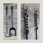 Set of Hand Forged Fire Place Tools 560mm Fireplace Tools Home Accessary
