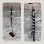 Hand Forged Fireplace Brush 560mm Fireplace Tools Home Accessary