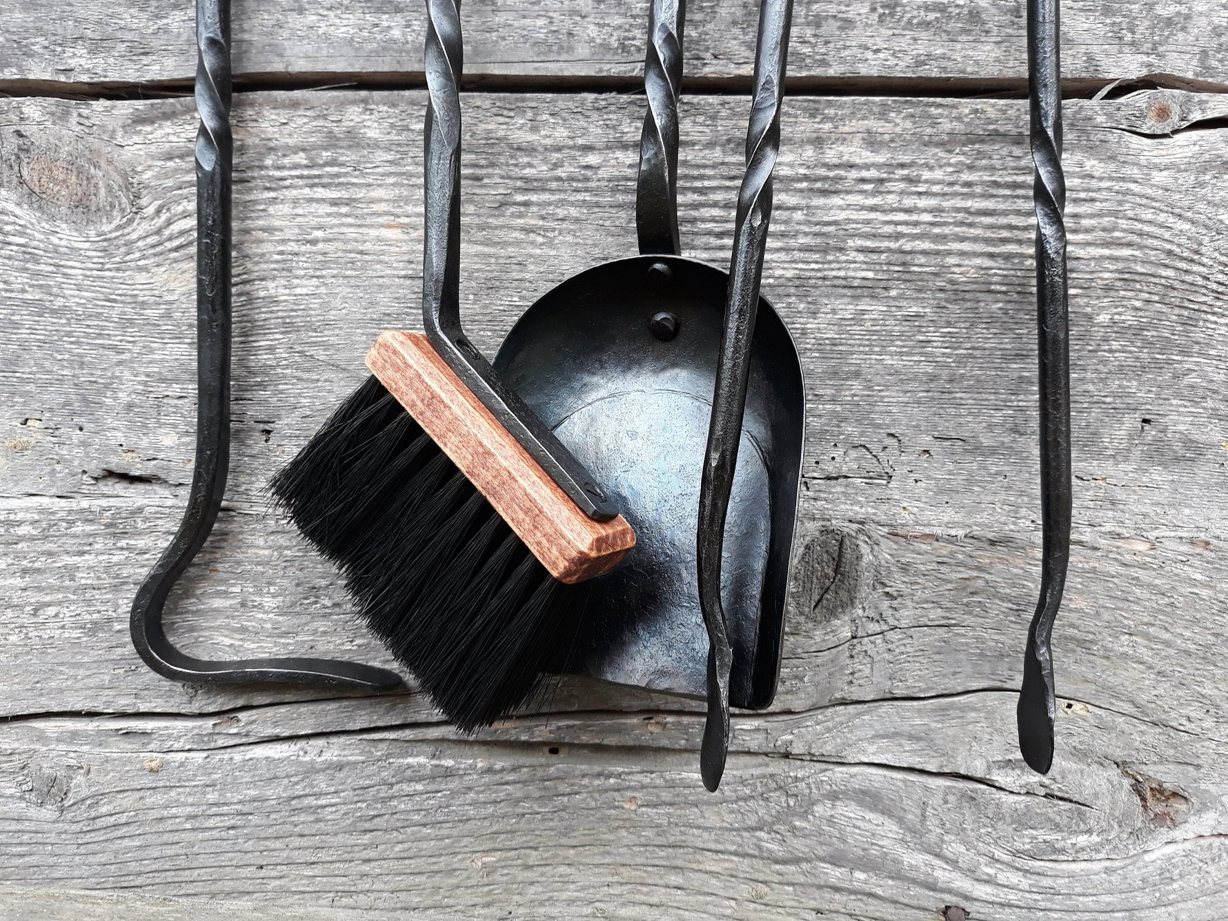 Set of Hand Forged Fireplace Tools 560mm Fireplace Tools Home Accessary