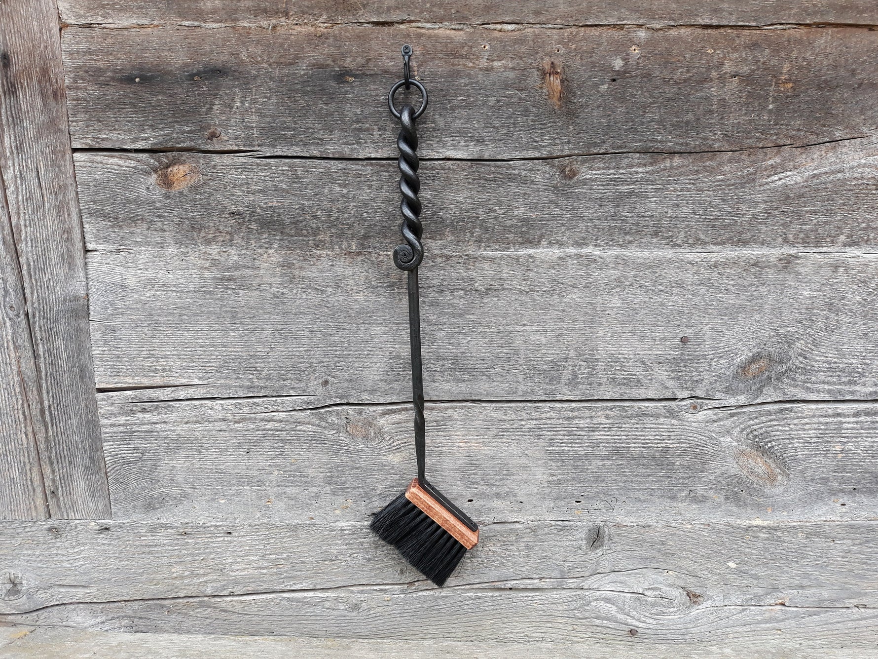 Hand Forged Fireplace Brush 560mm Fireplace Tools Home Accessary