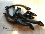 Hand Forged Twisted Iron Cabinet Handle Cabinet Knobs & Handles Door & Furniture