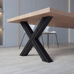 Metal X Stlye Legs for Dining Table or Desk Table Legs Table Legs
