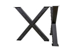 Metal X Stlye Legs for Dining Table or Desk Table Legs Table Legs