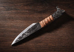 Hand Forged Boar's Head Viking Knife Hunting & Survival Knives knife
