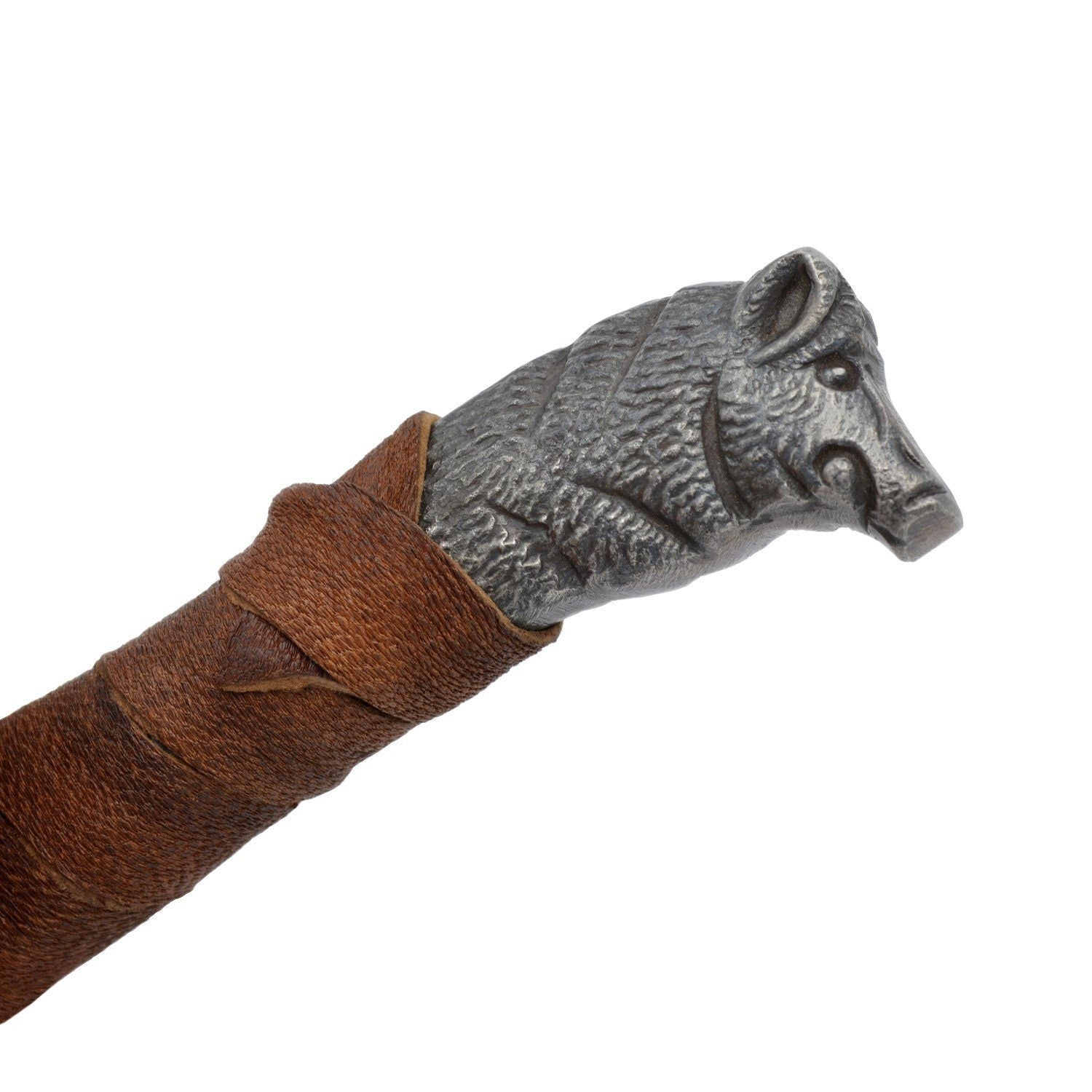 Hand Forged Boar's Head Viking Knife Hunting & Survival Knives knife